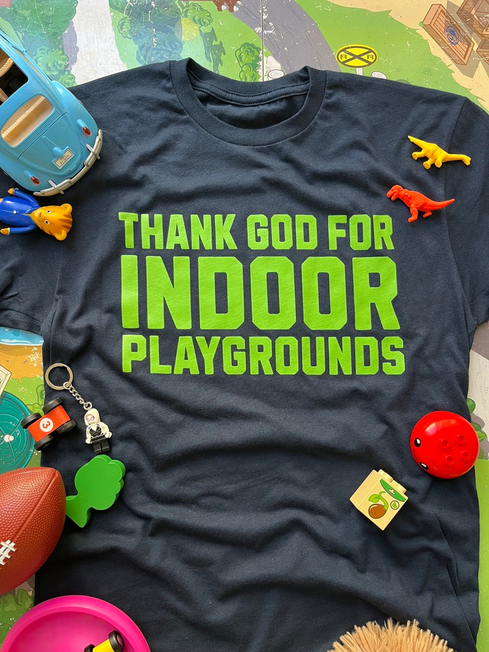 Thank God for Indoor Playgrounds T-Shirt - Men's Fit