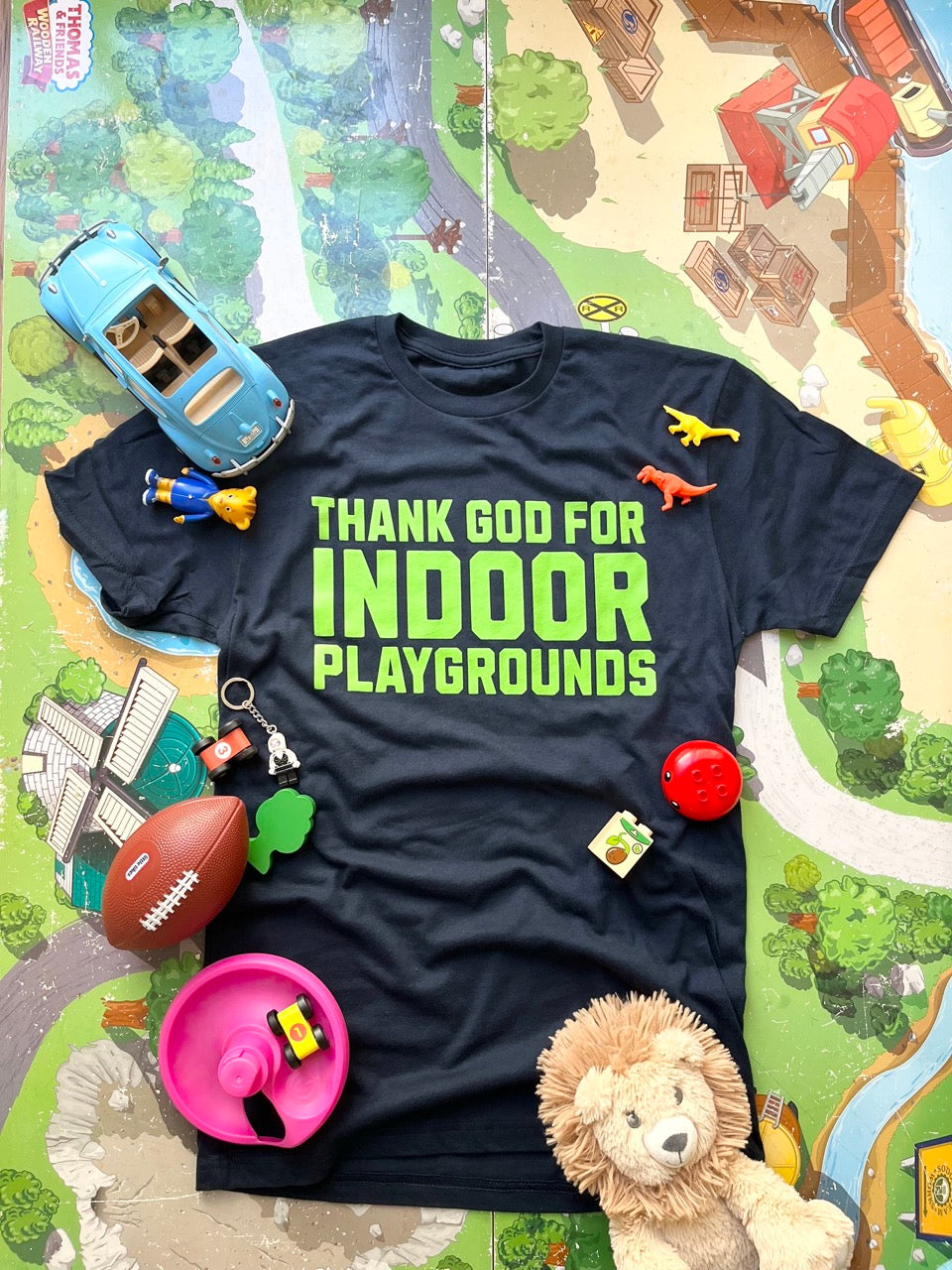Thank God for Indoor Playgrounds T-Shirt - Men's Fit