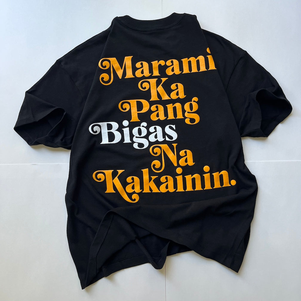 MARAMI KA PANG BIGAS NA KAKAININ Oversized Boxy T-Shirt