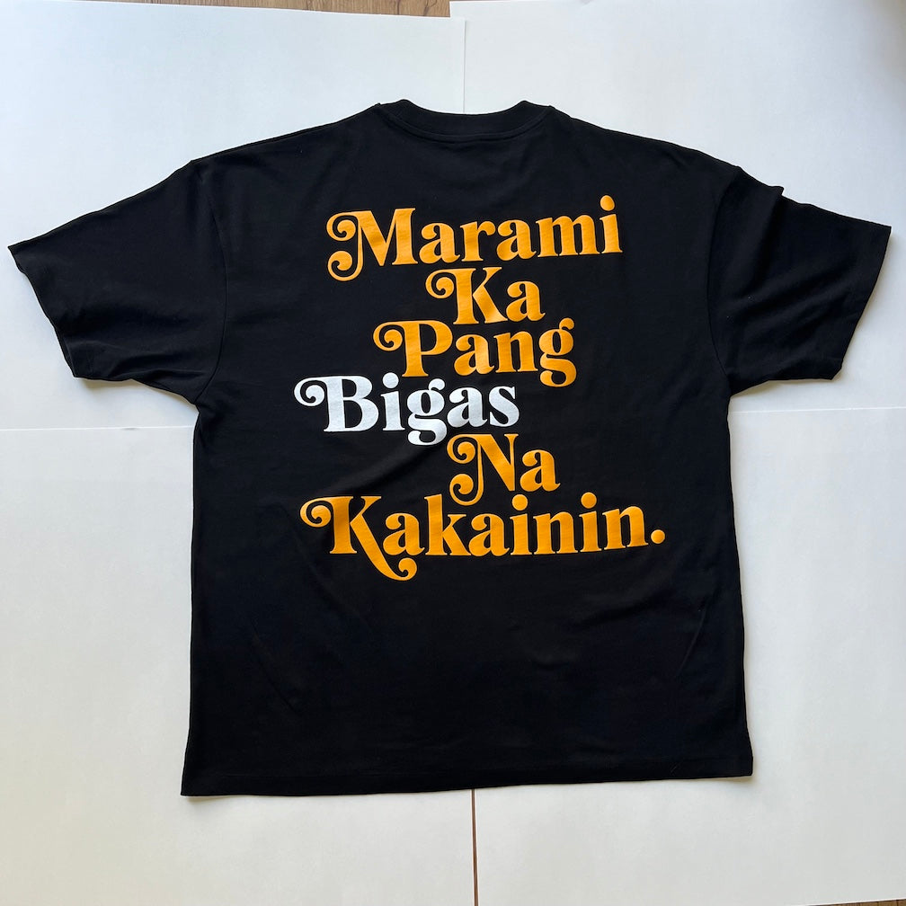 MARAMI KA PANG BIGAS NA KAKAININ Oversized Boxy T-Shirt